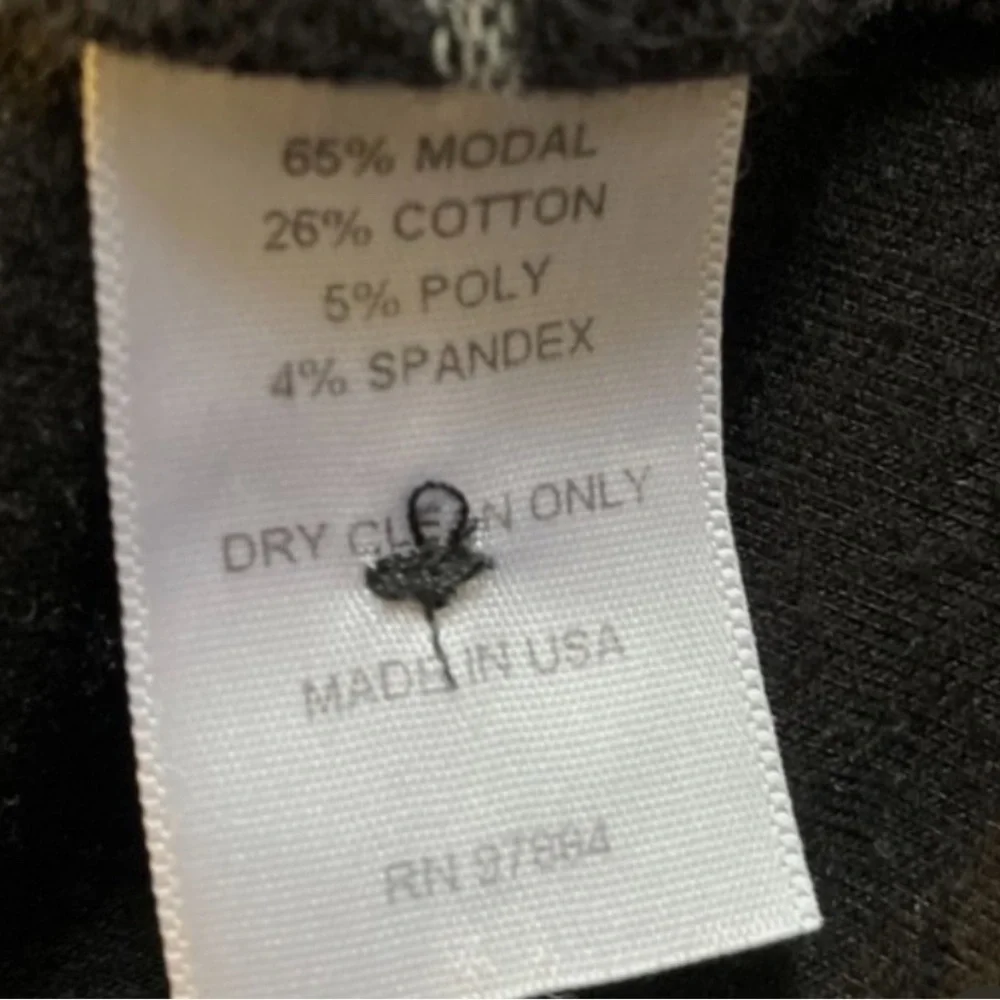 Tart Maternity Black and Gray Striped Jersey Blazer | Size Medium - Picture 4 of 4